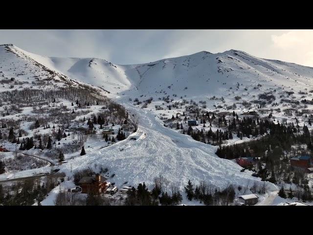 Avalanche in Eagle River, Alaska