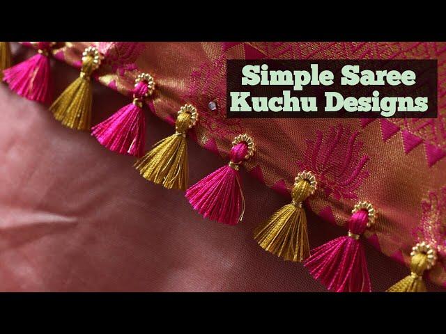 Simple Saree Kuchu Designs / Saree Kuchu design in 3 minuets