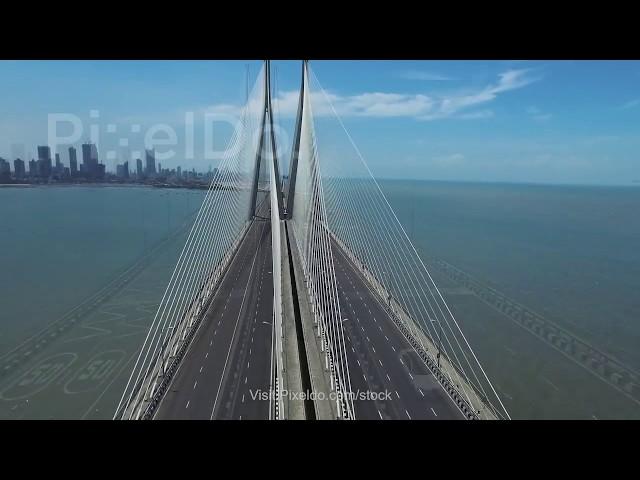 Bandra Worli Sea Link Stock Video