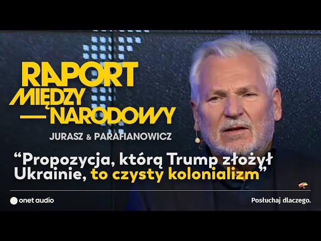 Specjalne wydanie "Raportu Międzynarodowego". Gościem Aleksander Kwaśniewski