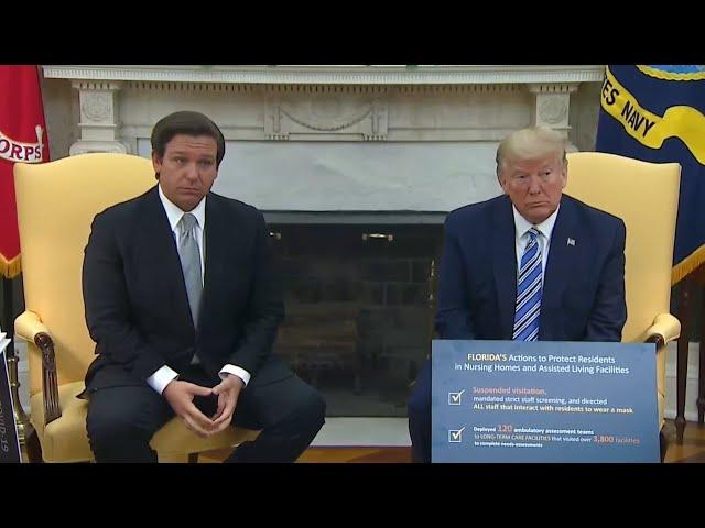 Florida Gov. DeSantis, President Trump on COVID-19 Response | NBC 6