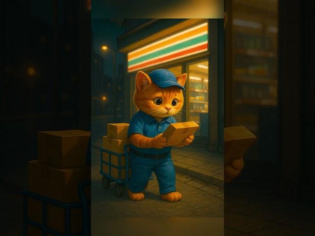 The Last Delivery: Emotional Cat Story That Will Break Your Heart | Meom Animation #cat #ai #story