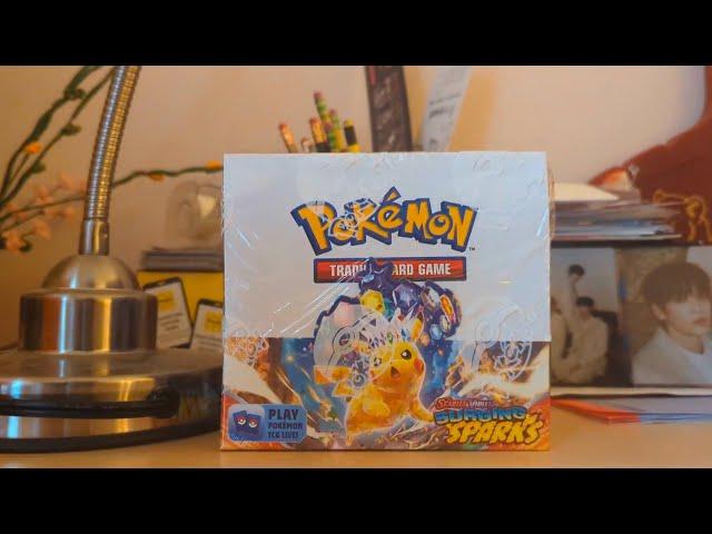 [PART 1] Surging Sparks Pokemon Booster Box Opening - 18 Packs {@Pokelou502 giveaway winner!}