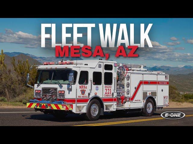 Walk Around of Mesa Fire & Medical Department's E-ONE Custom Pumper