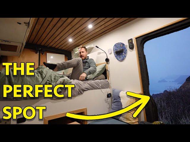 Cozy Van Life on a Cold Winters Night | Finding the Perfect Park Up