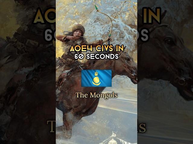 The Mongols - AOE4 Civs in 60 Seconds #aoe4 #ageofempires #ageofempires4