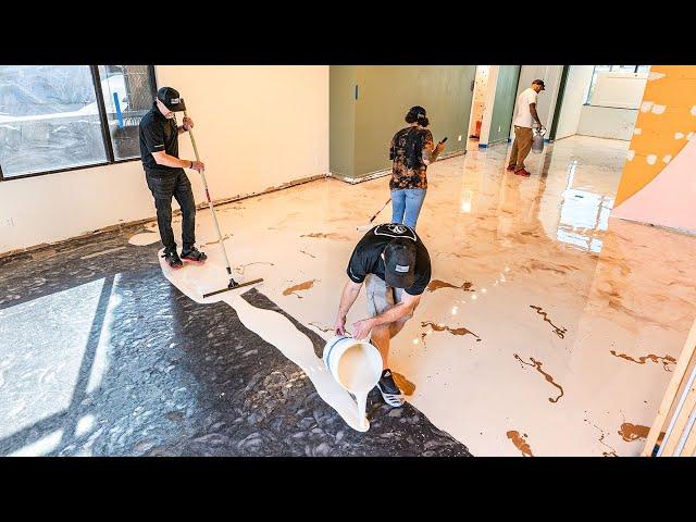 Designer Salon Floor Coated Using Epoxy | Ultimate Guide