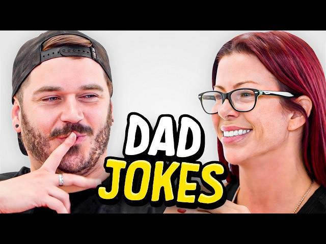 Dad Jokes | Don't laugh Challenge | Matt vs Alexis | Raise Your Spirits