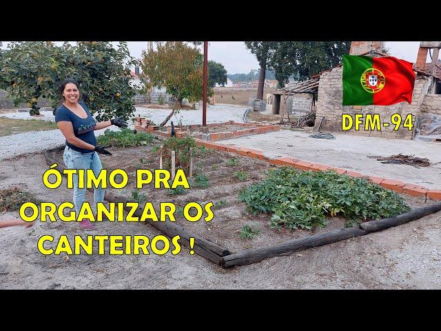 MESMO PREOCUPADOS COM O INCÊNDIO, AINDA TERMINAMOS A MELHORIA NO CANTEIRO DAS MANDIOCAS !