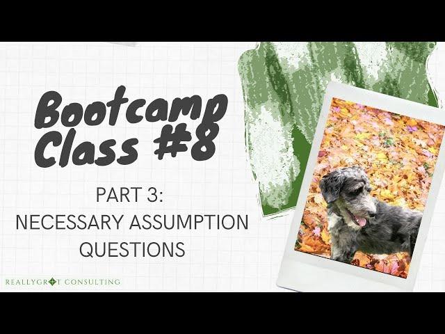 LSAT Basics: Necessary Assumption Questions