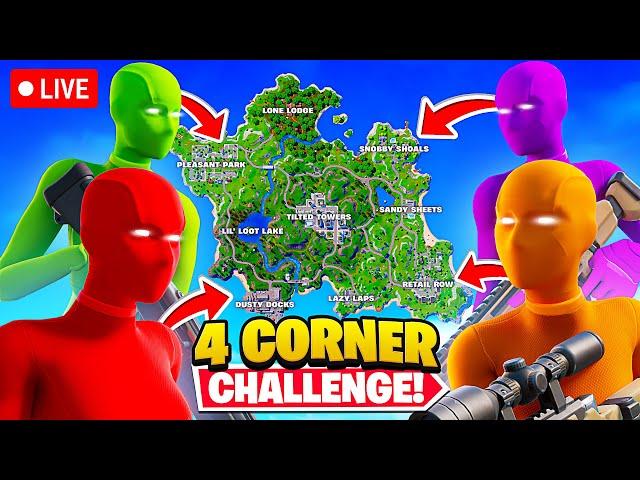 FORTNITE RELOAD *4 CORNER* CHALLENGE with FRIENDS! (High Eliminations)