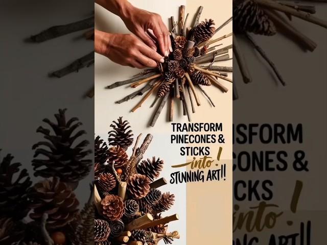 "From Pinecones to Masterpieces: You Won't Believe How Stunning This DIY Sculpture Is!"