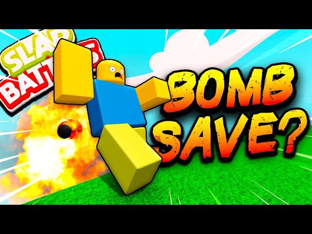 SAVE Someone WITH the BOMB Glove Challenge in Slap Battles - Roblox