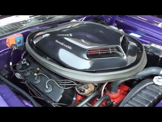 Awesome Sound of 426 Hemi Cuda Convertible Running