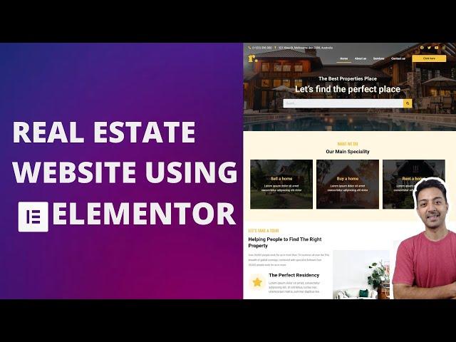 How to create a Real Estate website using Elementor