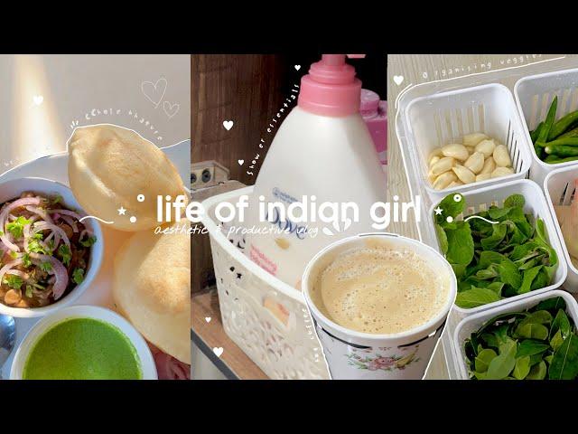 Day in my life  | aesthetic vlog Indian | life in India | cooking, organising, mini garden tour