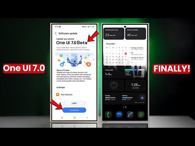 Samsung One UI 7.0 - Galaxy S24 Ultra OFFICIAL!