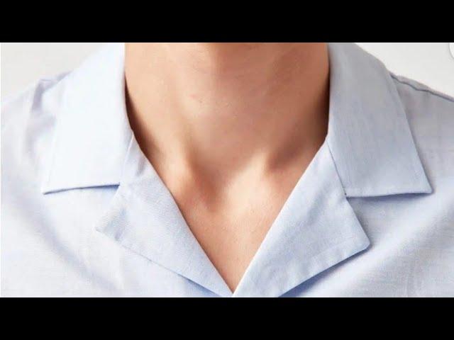 HOW TO CUT AND SEW SHIRT COLLAR (CAMP COLLAR) #DETAIL EXPLANATION