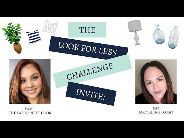 Look for Less Challenge Invitation -  February 2020 with According to Kat