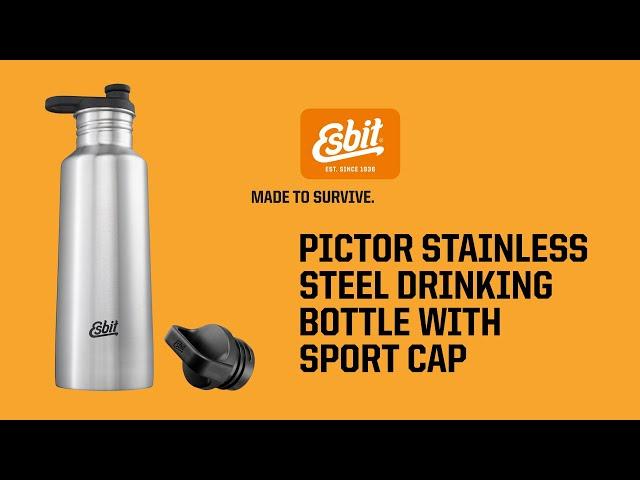 Esbit Pictor Stainless Steel Drinking Bottle With Sport Cap