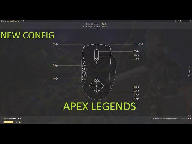 How to get aim assist on MOUSE for APEX LEGENDS config and settings w/ GAMEPLAY. reWASD