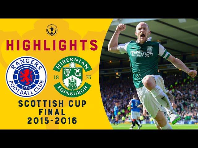 Rangers 2-3 Hibernian | David Gray Header as Hibernian Make History! | Scottish Cup Final 2015-16