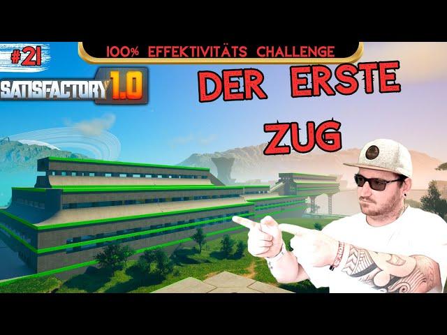 Mein bisher bestes Design! Der erste Zug fährt! Lets Play Satisfactory 1.0 #21