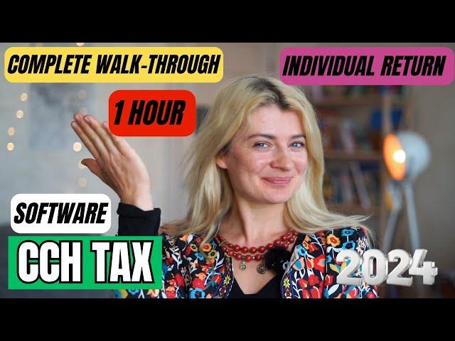 CCH Access Tax Software Demo: Tax Preparation Bootcamp Individual Return in 1 hour [2024]