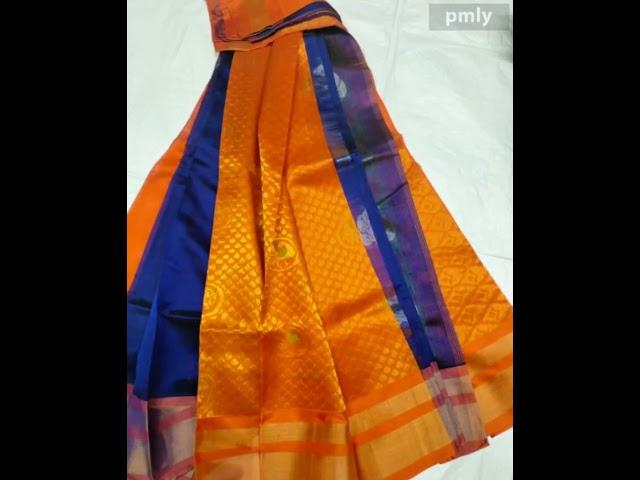 pure Handloom half and half saree model with all over butta for orders whatsapp 9177867478