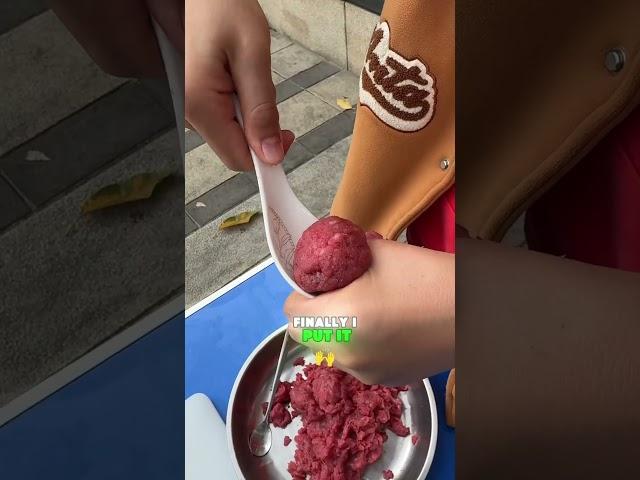 Langlang made meatballs that can be used to play table tennis.#funny