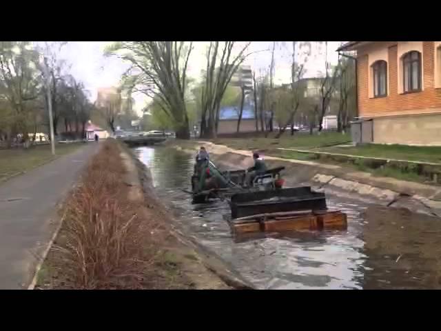 Дноуглубление, очистка рек и водоемов плавающим экскаватором.http://www.ecology-water.ru/