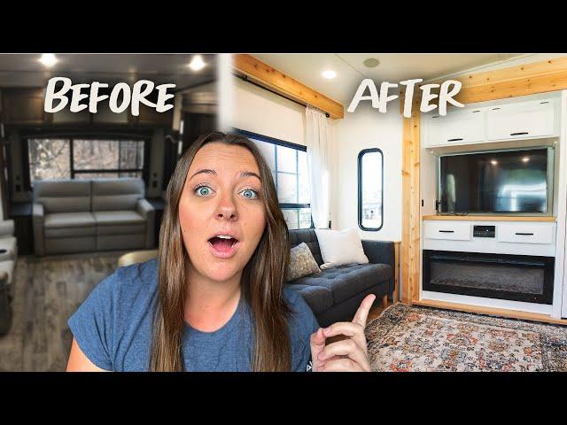 INCREDIBLE Fifth Wheel RV Remodel Before & After!