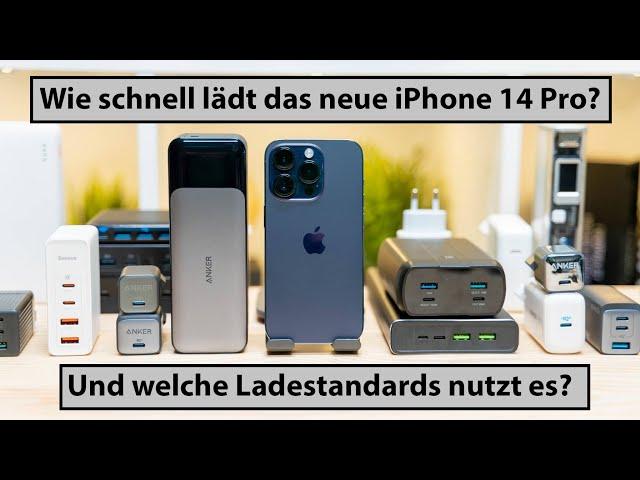 Apple iPhone 14 Pro laden, welcher Ladestandard wird unterstützt und wie schnell lädt es?