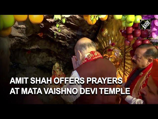 J&K: Amit Shah offers prayers at Mata Vaishno Devi Temple