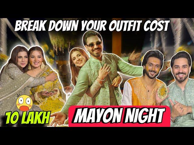 Break down your outfit cost | Mayon Night Of Rabeeca Hussain | Sab sy mehnga and sasta kiska tha?