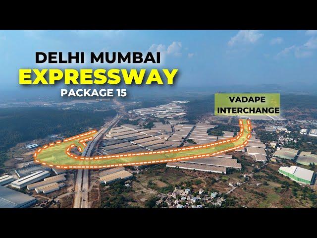 Delhi Mumbai Expressway Maharashtra Progress | Package 15 | Vadape Interchange |December 2024 Update