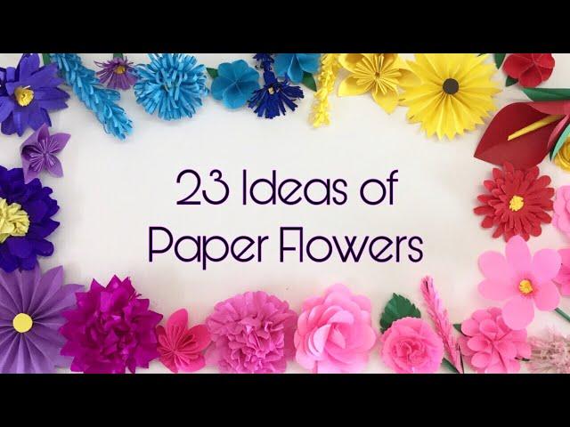 23 EASY IDEAS OF SMALL PAPER FLOWERS