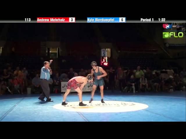 Cadet 113 - Andrew Mehrholz (Illinois) vs. Kyle Bierdumpfel (New Jersey)
