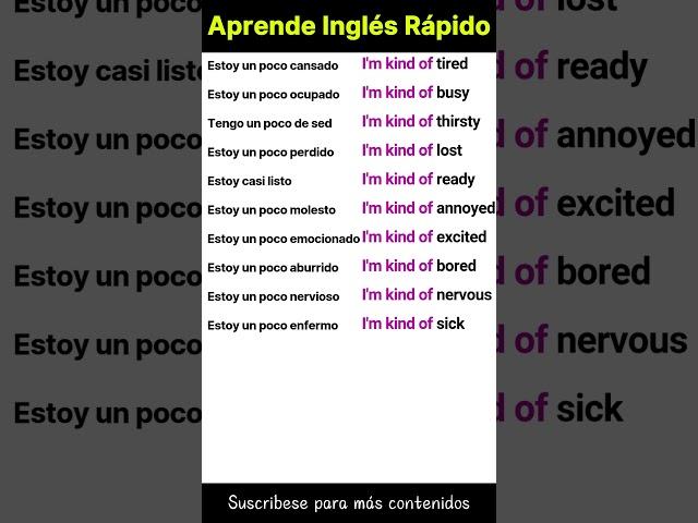 Frases de uso diario para hablar Inglés  como un nativo