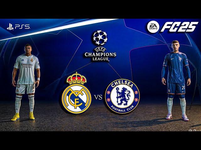 FC 25 - Real Madrid vs Chelsea Ft. Mbappe, Palmer, | UEFA Champions League | PS5™ [4K60]