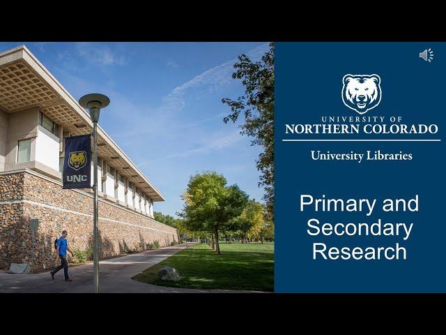 Primary and Secondary Research