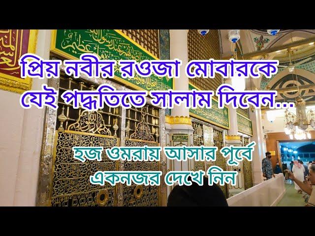 রওজা মোবারকে সালাম দেয়ার সঠিক পদ্ধতি । Rawdah Mubarak । Madinah । Saudi Arabia । ARAB SAFAR