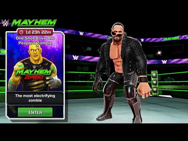 The People's Zombie one shot Boss Zombie the Rock WWE MAYHEM