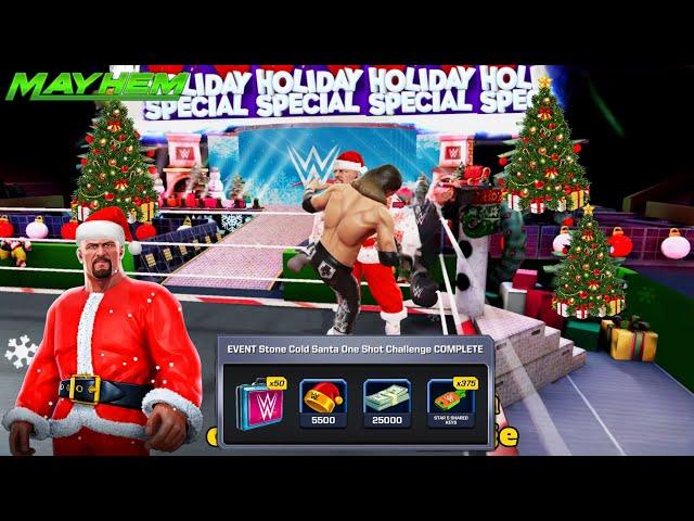 WWE MAYHEM Holiday Stone Cold Santa One Shot Challenge