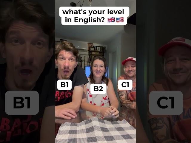 What's your level in English? A1/A2? B1/B2? C1/C2? Check this video!   