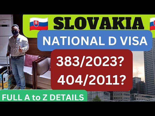 What is Slovakia National Visa Rule 383? Your Visa Mate. Youtube. Slovakia Visa 2024 latest update