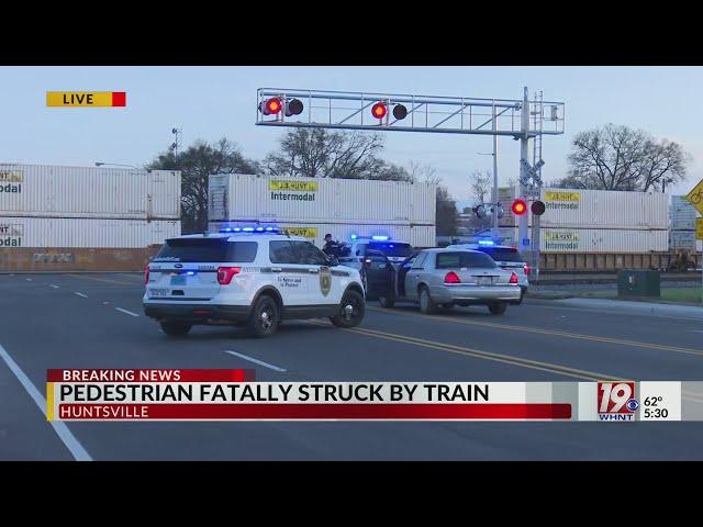 Pedestrian Struck by Train | Feb 19, 2023, WHNT News 19 at 5:30 p.m.