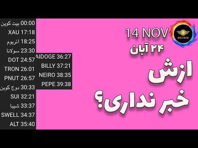تحلیل بیت کوین: ازش خبر نداری| سولانا٫پپه٫دوج کوین