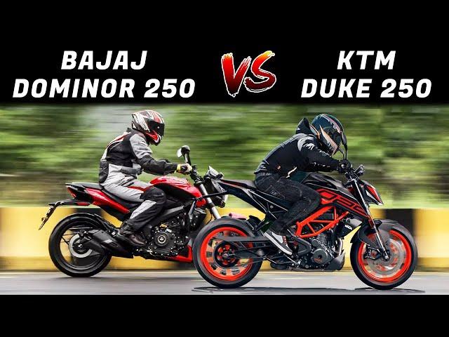 Dominar 250 vs KTM Duke 250- Drag Race Compare