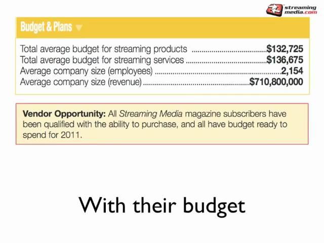 Streaming Media magazine's 2011 Audience